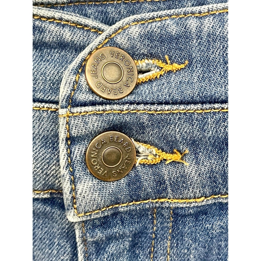 VERONICA BEARD Jaylen High Rise Jean Shorts Blue Denim Size 28 - Picture 8 of 16